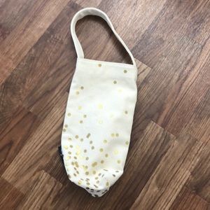 Kate Spade Canvas Gold Wine Tote